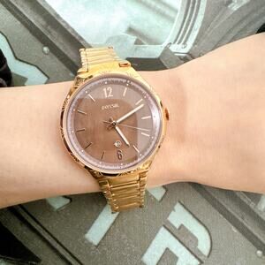 Fossil BQ3749 Ashtyn Three-Hand Date Rose Gold-Tone Women's Watch